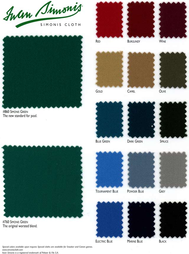 Simonis 760 Pool Table Cloth – 7' Set – Standard Green – Belgium – Includes $25 Care Products